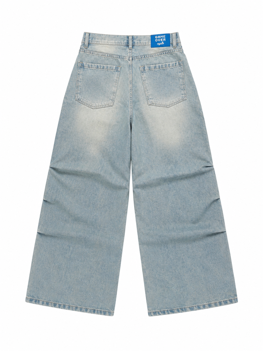 Jean Light blue rainbow